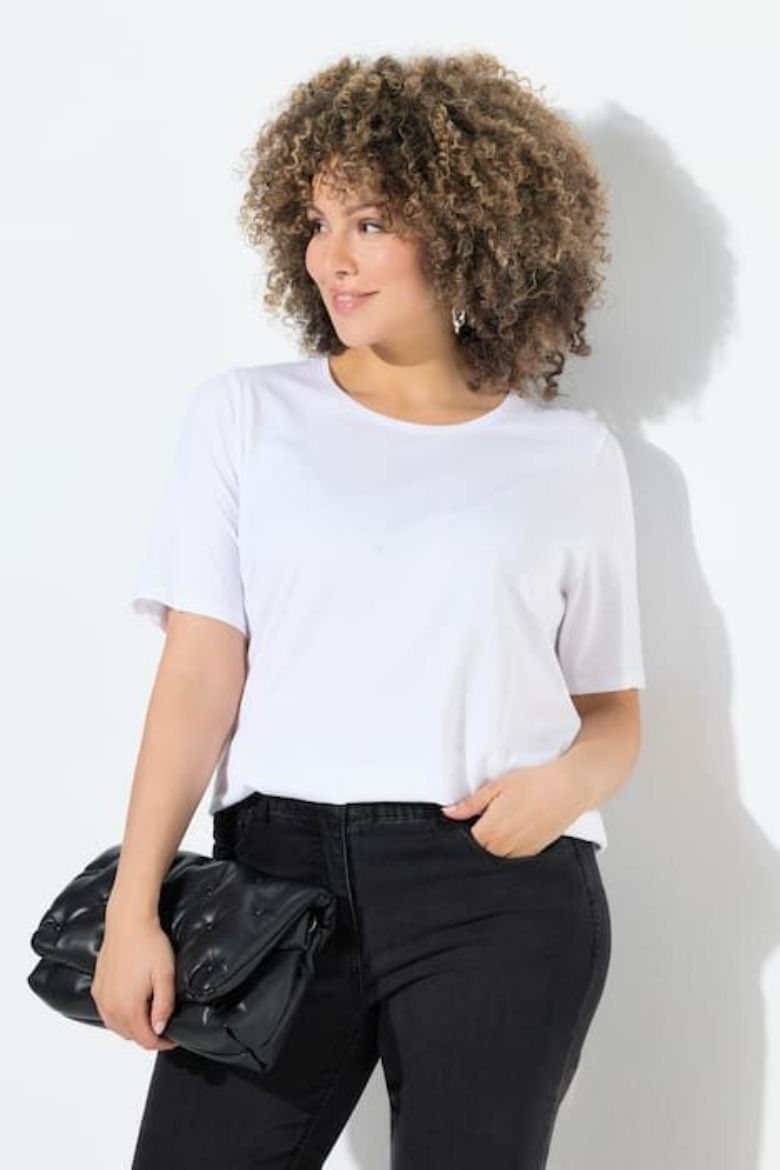 Moda za polnejše Majica kratkih rukava okruglog ovratnika plus velikost, xxl, Ulla Popken in Johann Popken (JP1880)