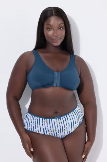 Moda za polnejše Grudnjak 3 komada na prednje kopčanje plus velikost, xxl, Ulla Popken in Johann Popken (JP1880)