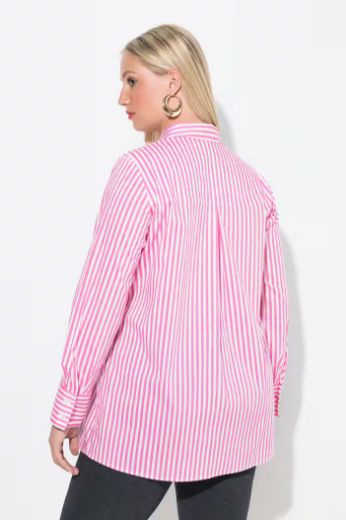 Moda za polnejše Košulja s prugama na kopčanje plus velikost, xxl, Ulla Popken in Johann Popken (JP1880)