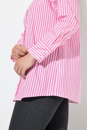 Moda za polnejše Košulja s prugama na kopčanje plus velikost, xxl, Ulla Popken in Johann Popken (JP1880)