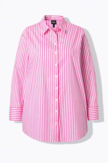 Moda za polnejše Košulja s prugama na kopčanje plus velikost, xxl, Ulla Popken in Johann Popken (JP1880)