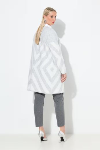 Moda za polnejše Kardigan otvorenog oblika s prugama plus velikost, xxl, Ulla Popken in Johann Popken (JP1880)