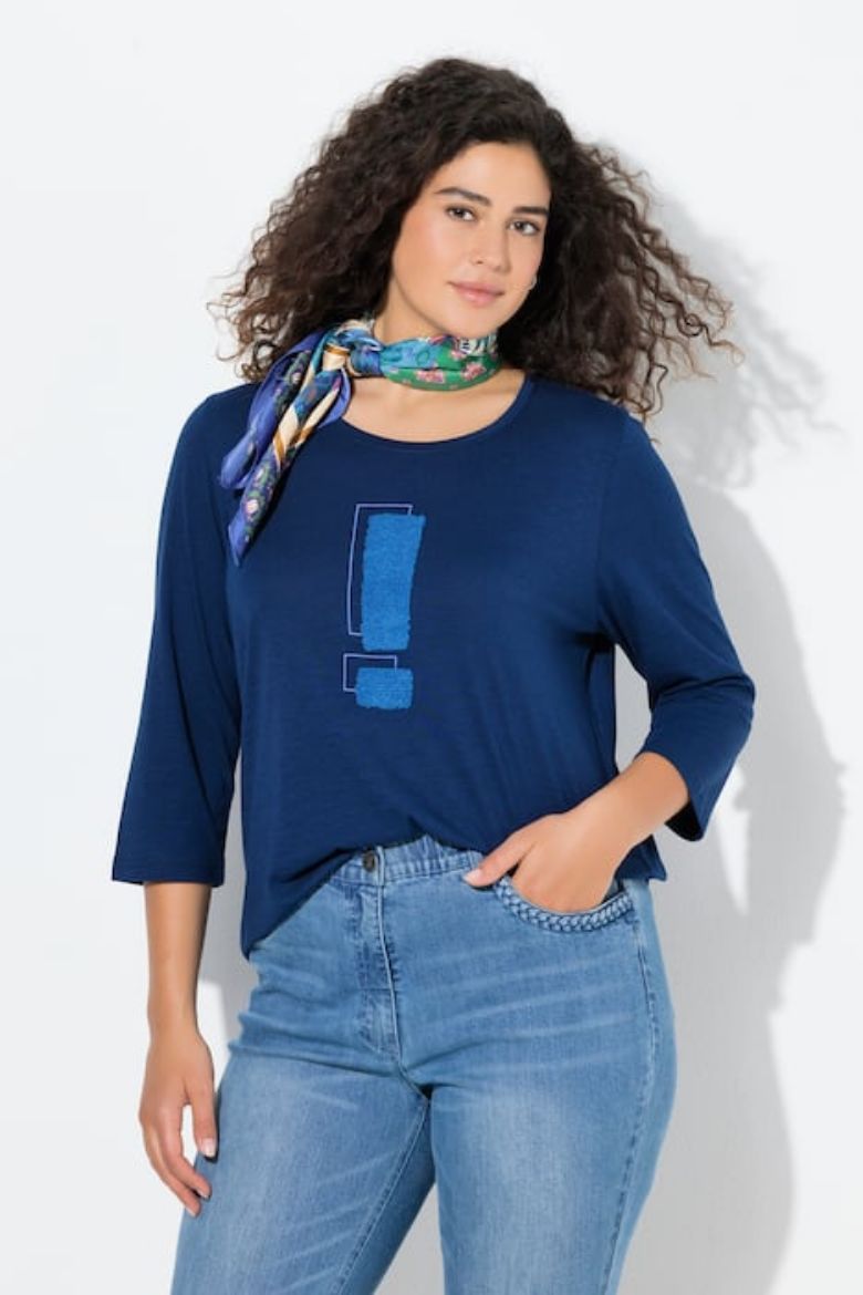 Moda za polnejše Majica 3/4 rukava plus velikost, xxl, Ulla Popken in Johann Popken (JP1880)