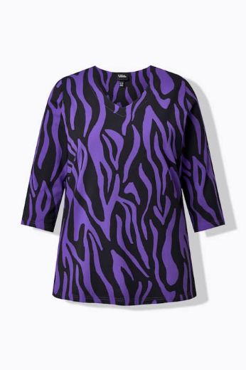 Moda za polnejše Majica 3/4 rukava V ovratnika plus velikost, xxl, Ulla Popken in Johann Popken (JP1880)