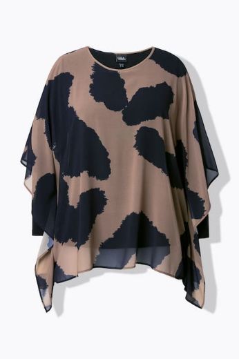 Moda za polnejše Tunika 3/4 rukava šireg kroja plus velikost, xxl, Ulla Popken in Johann Popken (JP1880)