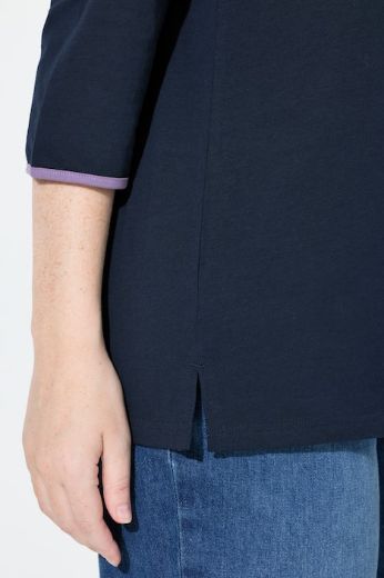 Moda za polnejše Majica 3/4 rukava V ovratnika plus velikost, xxl, Ulla Popken in Johann Popken (JP1880)