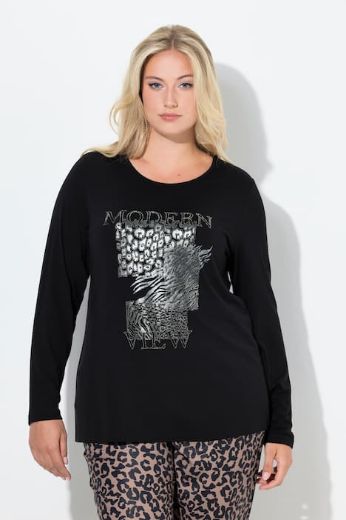 Moda za polnejše Majica dugih rukava okruglog ovratnika plus velikost, xxl, Ulla Popken in Johann Popken (JP1880)