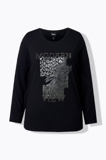 Moda za polnejše Majica dugih rukava okruglog ovratnika plus velikost, xxl, Ulla Popken in Johann Popken (JP1880)