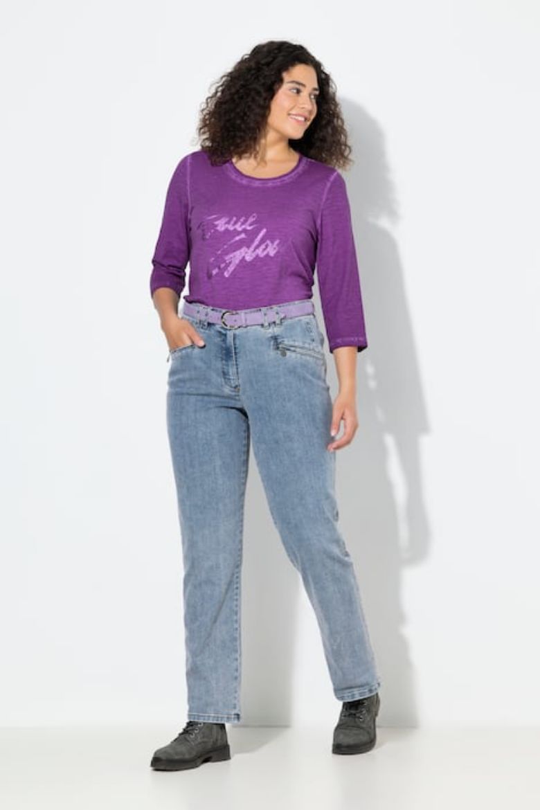 Moda za polnejše Traperice s blago suženim nogavicama plus velikost, xxl, Ulla Popken in Johann Popken (JP1880)