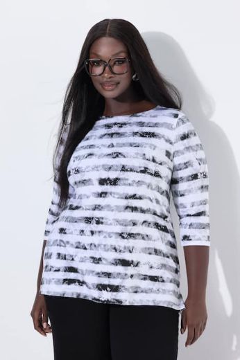 Moda za polnejše Majica 3/4 rukava plus velikost, xxl, Ulla Popken in Johann Popken (JP1880)