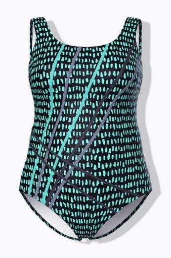 Moda za polnejše Kupaći kostim jednodijelni plus velikost, xxl, Ulla Popken in Johann Popken (JP1880)