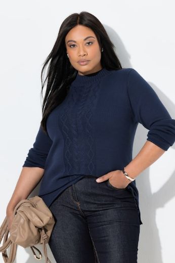 Moda za polnejše Pulover dugih rukava plus velikost, xxl, Ulla Popken in Johann Popken (JP1880)