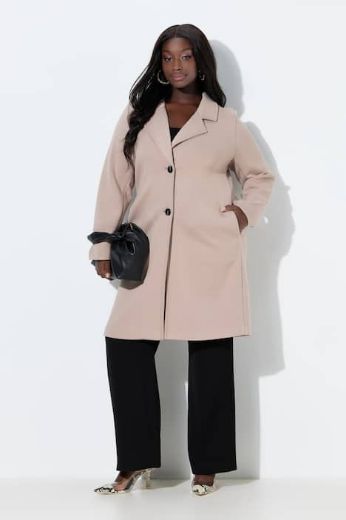 Moda za polnejše Kaput na kopčanje dužeg kroja plus velikost, xxl, Ulla Popken in Johann Popken (JP1880)