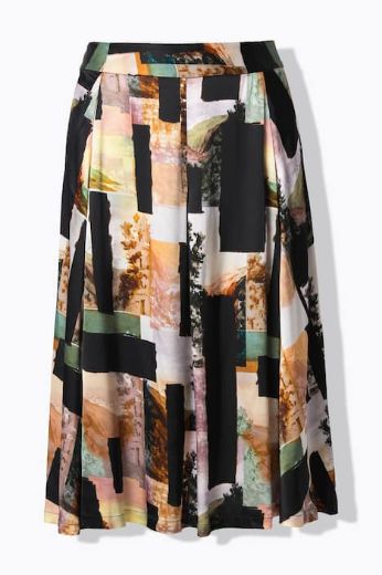 Moda za polnejše Suknja midi A kroja plus velikost, xxl, Ulla Popken in Johann Popken (JP1880)