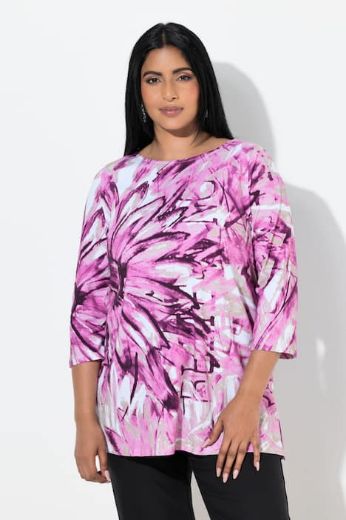 Moda za polnejše Majica 3/4 rukava A kroja plus velikost, xxl, Ulla Popken in Johann Popken (JP1880)