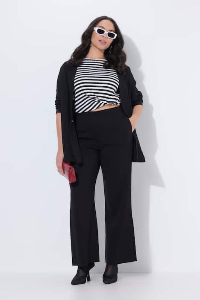 Moda za polnejše Hlače širokih nogavica elastičnog struka plus velikost, xxl, Ulla Popken in Johann Popken (JP1880)