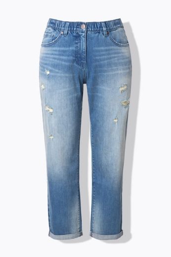 Moda za polnejše Traperice širih nogavica plus velikost, xxl, Ulla Popken in Johann Popken (JP1880)