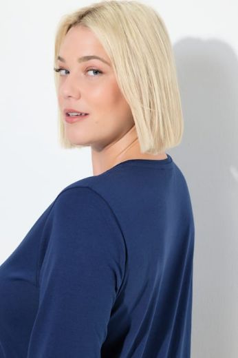 Moda za polnejše Majica 3/4 rukava V ovratnika plus velikost, xxl, Ulla Popken in Johann Popken (JP1880)