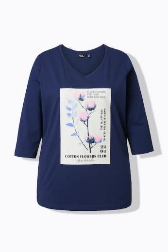 Moda za polnejše Majica 3/4 rukava V ovratnika plus velikost, xxl, Ulla Popken in Johann Popken (JP1880)