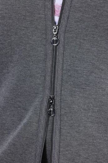 Moda za polnejše Majica dugih rukava s patentnim zatvaračem plus velikost, xxl, Ulla Popken in Johann Popken (JP1880)