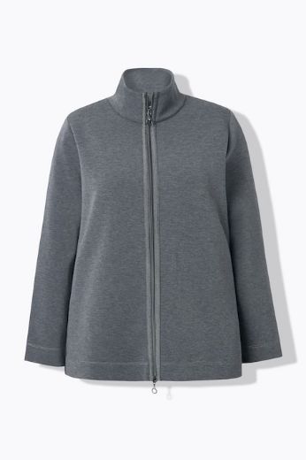 Moda za polnejše Majica dugih rukava s patentnim zatvaračem plus velikost, xxl, Ulla Popken in Johann Popken (JP1880)