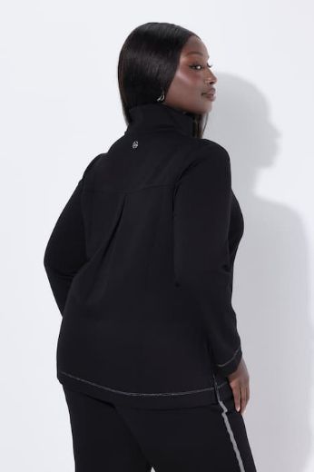 Moda za polnejše Majica dugih rukava s patentnim zatvaračem plus velikost, xxl, Ulla Popken in Johann Popken (JP1880)