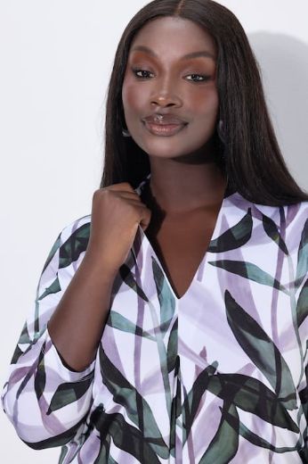 Moda za polnejše Bluza 3/4 rukava A kroja plus velikost, xxl, Ulla Popken in Johann Popken (JP1880)