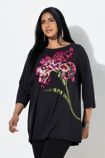 Moda za polnejše Majica 3/4 rukava dužeg A kroja plus velikost, xxl, Ulla Popken in Johann Popken (JP1880)