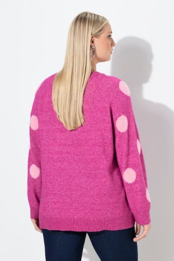 Moda za polnejše Pulover dugih rukava okruglog ovratnika plus velikost, xxl, Ulla Popken in Johann Popken (JP1880)