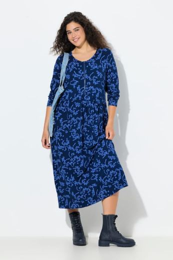 Moda za polnejše Haljina maxi dugih rukava plus velikost, xxl, Ulla Popken in Johann Popken (JP1880)