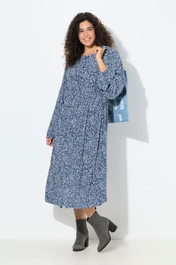 Moda za polnejše Haljina midi dugih rukava plus velikost, xxl, Ulla Popken in Johann Popken (JP1880)