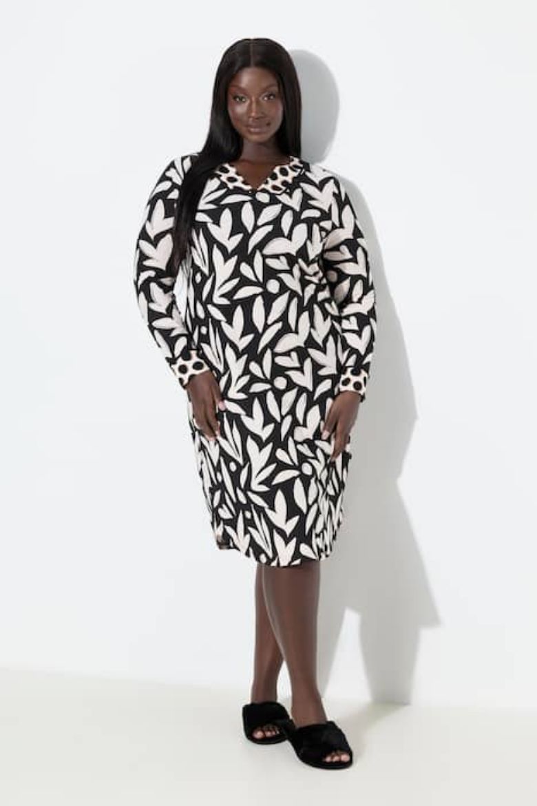 Moda za polnejše Spavaćica dugih rukava plus velikost, xxl, Ulla Popken in Johann Popken (JP1880)