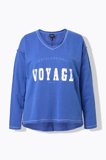 Moda za polnejše Majica dugih rukava V ovratnika plus velikost, xxl, Ulla Popken in Johann Popken (JP1880)