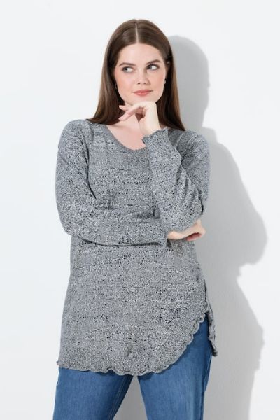 Slika Pulover dugih rukava V ovratnika