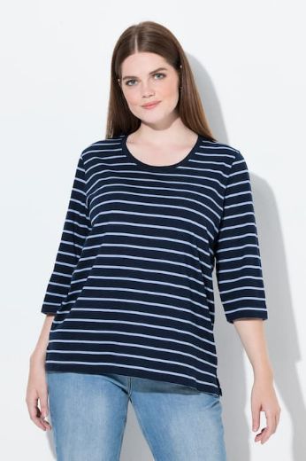 Moda za polnejše Majica 3/4 rukava okruglog ovratnika plus velikost, xxl, Ulla Popken in Johann Popken (JP1880)