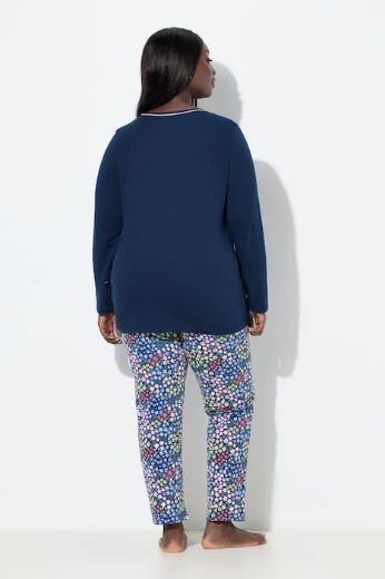Moda za polnejše Pidžama dugih rukava i dugih nogavica plus velikost, xxl, Ulla Popken in Johann Popken (JP1880)