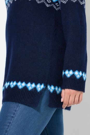 Moda za polnejše Pulover dugih rukava plus velikost, xxl, Ulla Popken in Johann Popken (JP1880)