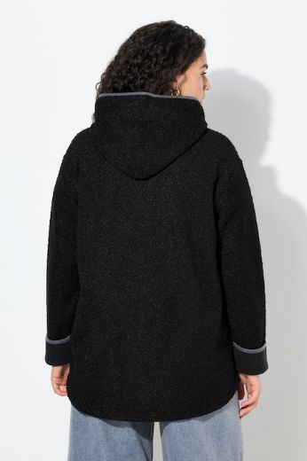 Moda za polnejše Majica dugih rukava s patentnim zatvaračem i kapuljačom plus velikost, xxl, Ulla Popken in Johann Popken (JP1880)