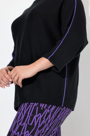Moda za polnejše Pulover 3/4 rukava plus velikost, xxl, Ulla Popken in Johann Popken (JP1880)