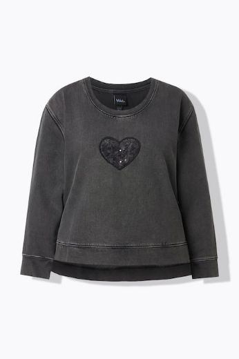 Moda za polnejše Majica dugih rukava plus velikost, xxl, Ulla Popken in Johann Popken (JP1880)