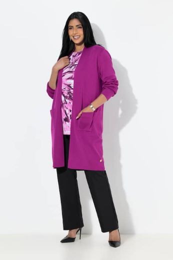 Moda za polnejše Kardigan dugi model s džepovima plus velikost, xxl, Ulla Popken in Johann Popken (JP1880)