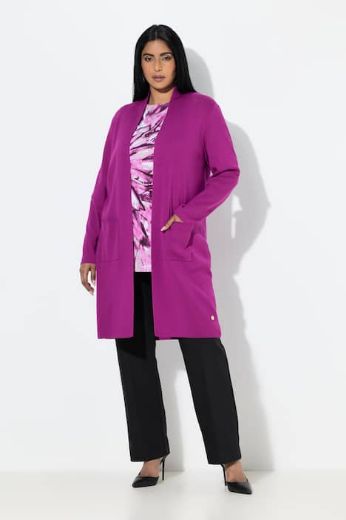 Moda za polnejše Kardigan dugi model s džepovima plus velikost, xxl, Ulla Popken in Johann Popken (JP1880)