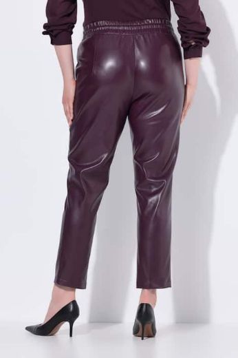 Moda za polnejše Hlače imitacija kože na vezanje plus velikost, xxl, Ulla Popken in Johann Popken (JP1880)