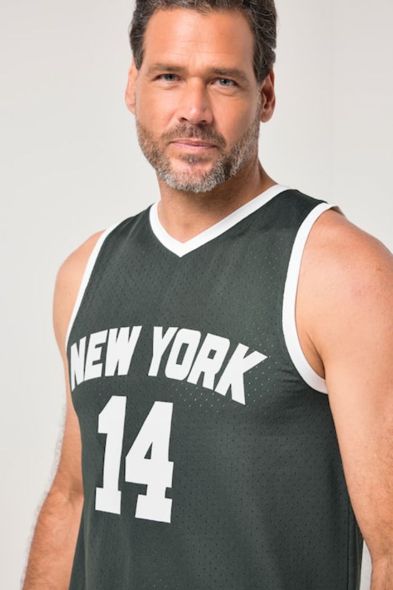 Moda za polnejše Majica bez rukava za sport s natpisom plus velikost, xxl, Ulla Popken in Johann Popken (JP1880)