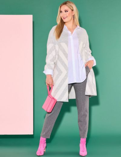 Pleteni puloverji za polnejše ženske in moške, plus velikost Pleteni puloverji xxl Ulla Popken in Johann Popken (JP1880)