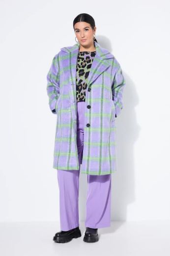 Moda za polnejše Kaput karirani šireg kroja plus velikost, xxl, Ulla Popken in Johann Popken (JP1880)