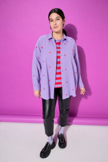 Moda za polnejše Košulja šireg kroja s motivom srca plus velikost, xxl, Ulla Popken in Johann Popken (JP1880)