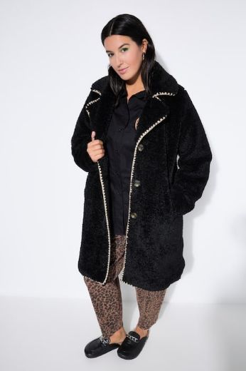 Moda za polnejše Kaput od flisa A kroja plus velikost, xxl, Ulla Popken in Johann Popken (JP1880)