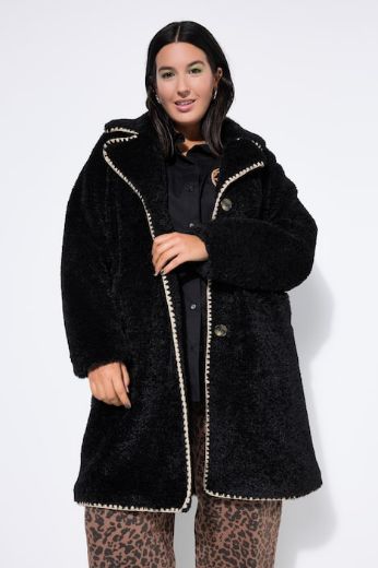 Moda za polnejše Kaput od flisa A kroja plus velikost, xxl, Ulla Popken in Johann Popken (JP1880)