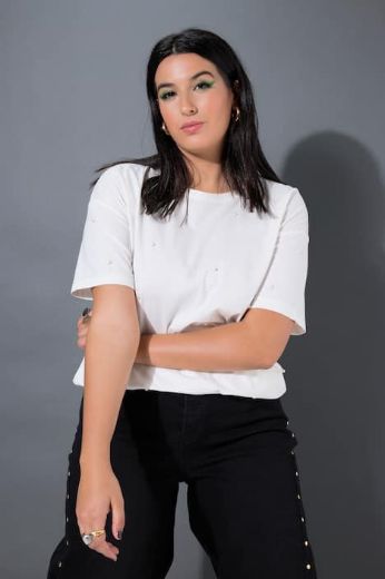 Moda za polnejše Majica kratkih rukava plus velikost, xxl, Ulla Popken in Johann Popken (JP1880)